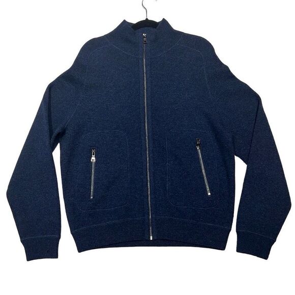The Men's Store at Bloomingdale's Mens Wool Cashmere Blend Sweater Blue Size XL - Picture 1 of 10